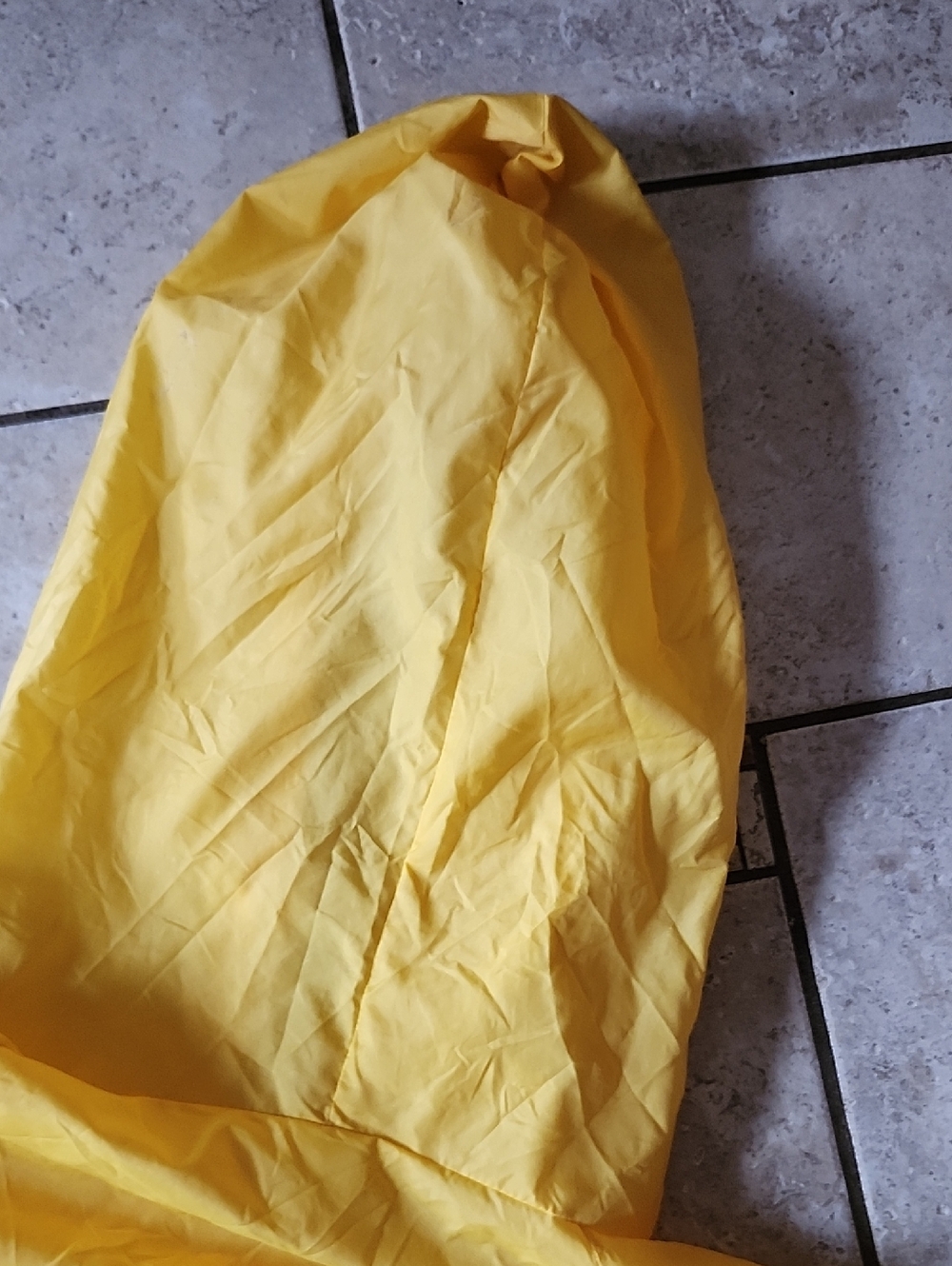 Vtg Helly Hanson Yellow Hooded Packable Windbreaker Jacket Mens Large - Picture 12 of 16